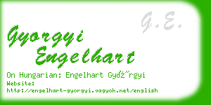 gyorgyi engelhart business card